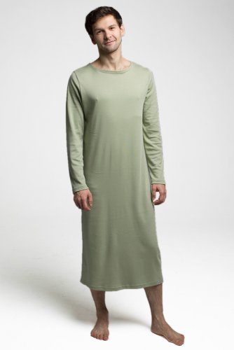 мужская ночная рубашка оливкового цвета