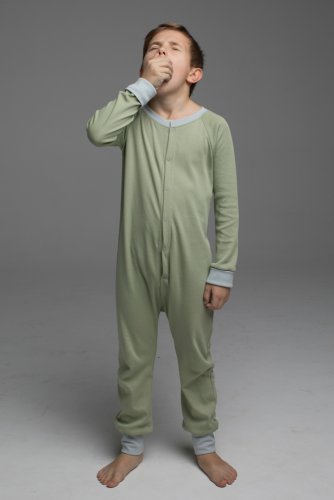Слитный комбинезон-пижама для детей и подростков  unisex оливкового цвета