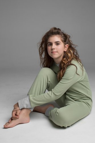 Слитный комбинезон-пижама для детей и подростков  unisex оливкового цвета