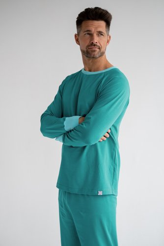 пижама для мужчин бирюзового цвета