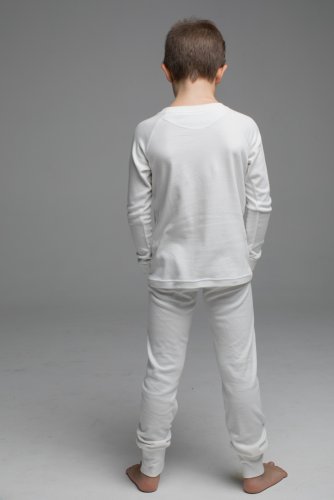 пижама для детей белого цвета